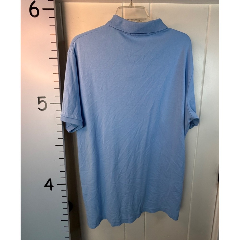 U.S. Polo Assn. Luxury Feel Light Blue Polo Shirt Short Sleeves Large Men's - Picture 4 of 9